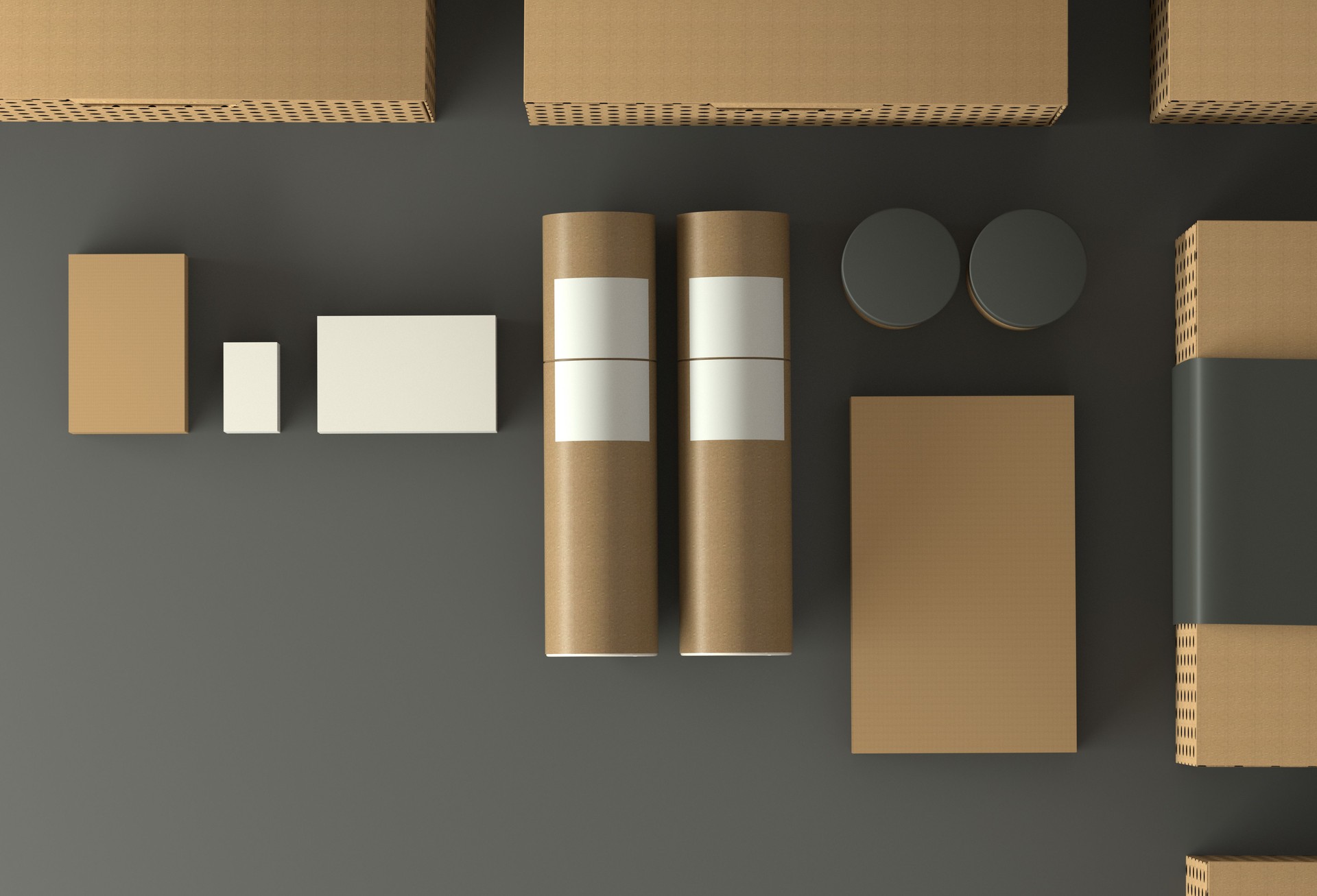 Mockup - Cardboard packaging